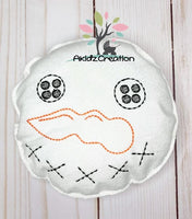 snowman embroidery design, snowman stuffie, snowman stuffie ball, stuffy, snowman stuffy , embroidery stuffie