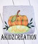 pumpkin embroidery design, pumpkin applique design, zig zag pumpkin embroidery design, halloween embroidery design, thanksgiving embroidery design, fall embroidery design, monogram embroidery design, akidzcreation
