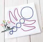dragonfly embroidery design, quick stitch embroidery design, quick stitch satin dragonfly embroidery design, animal embroidery design, insect embroidery design