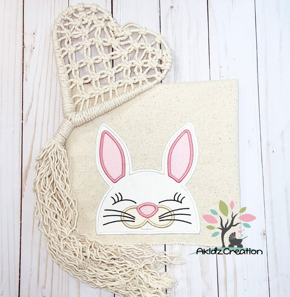 rabbit peeker embroidery design, rabbit embroidery design, bunny embroidery design, peeker embroidery design