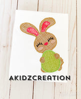 rabbit embroidery design, easter embroidery design, bunny embroidery design, easter egg applique, applique design, easter bunny applique design, easter bunny embroidery design