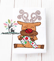 reindeer embroidery design, reindeer applique, applique, machine embroidery reindeer design, reindeer applique, christmas candy cane embroider design, candy cane applique, machine embroidery candy cane design