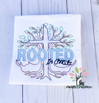 rooted in christ embroidery design, christ embroidery design, religious embroidery design, cross embroidery design, easter embroidery design