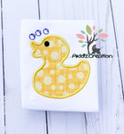 rubber duck embroidery design, duck embroidery design, duck applique, applique, machine embroidery duck applique