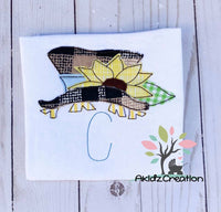 sunflower embroidery design, scarecrow hat embroidery design, applique, sunflower applique, scarecrow applique, machine embroidery monogram design, machine embroidery scarecrow applique