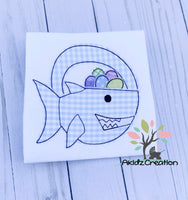 shark embroidery design, shark basket embroidery design, easter embroidery design, easter basket embroidery design, easter eggs embroidery design, animal embroidery design