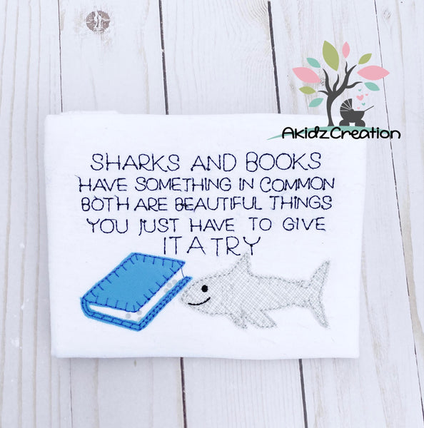 shark reading pillow, reading pillow pattern, reading pillow, pocket pillow, shark week, shark embroidery design