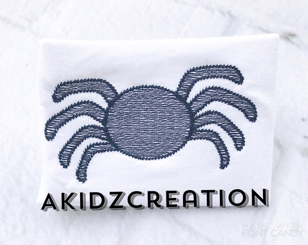 sketch spider embroidery design, spider embroidery, halloween embroidery, insect embroidery design, spider embroidery