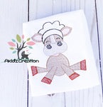 sketch embroidery design, sketch chef cow embroidery design, cow embroidery design, chef embroidery design , chef hat embroidery design, sketch chef hat embroidery design, cow embroidery design, animal embroidery design, 