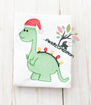 christmas dino embroidery design, dino embroidery design, dinosaur embroidery design, santa hat embroidery design, christmas lights embroidery design, sketch dino embroidery , sketch dinosaur embroidery design