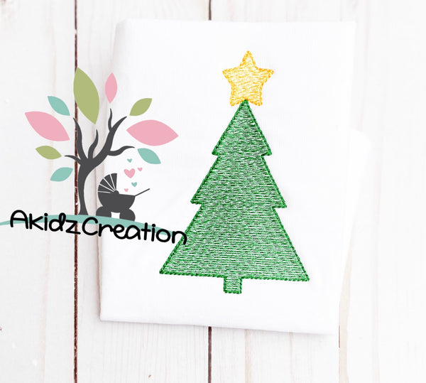 sketch christmas tree embroidery design, sketch embroidery design, christmas embroidery design, sketch christmas embroidery design, sketch christmas tree design