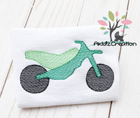 sketch embroidery design, dirt bike embroidery design, sketch dirt bike design, vehicle embroidery design, transportation embroidery design