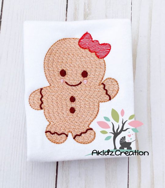 sketch girl gingerbread cookie, gingerbread embroidery design, girl gingerbread design, christmas emrboidery design, sketch gingerbread design, sketch girl gingerbread design, christmas embroidery design