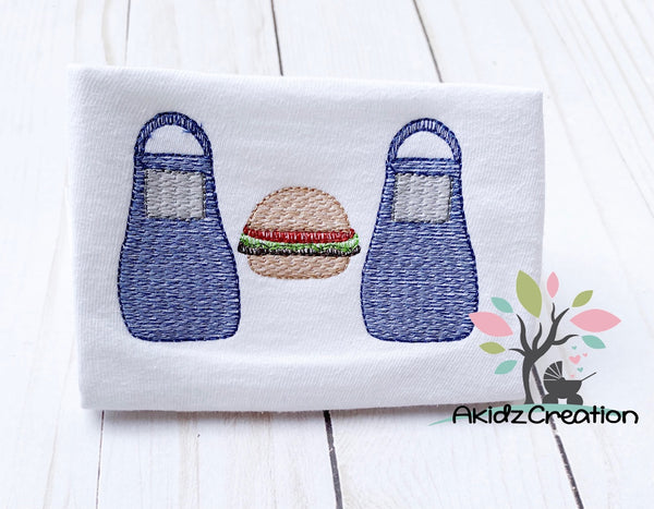 sketch embroidery, free embroidery design, apron embroidery design, apron sewing design, embroidery patterns, sewing patterns, sketch embroidery, burger embroidery, sketch burger design