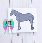 horse embroidery design, sketch horse embroidery design, animal embroidery design, sketch barn animal embroidery design, barn animal embroidery design