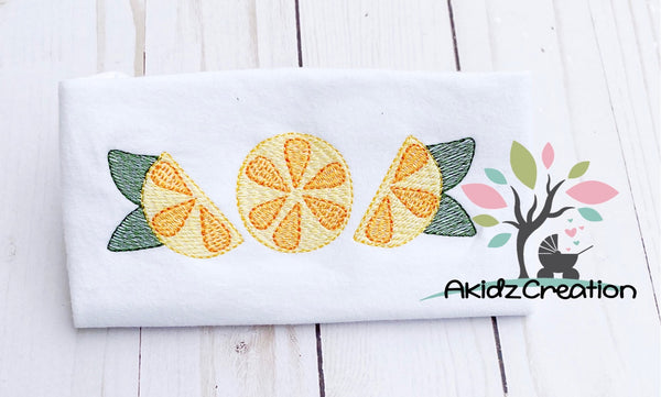 lemon slice embroidery design, lemon embroidery design, sketch lemon embroidery design, fruit embroidery design, lemon trio embroidery design, fruit trio embroidery design, lemon wedge embroidery design