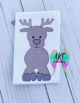 sketch reindeer embroidery design, reindeer embroidery design, deer embroidery design, christmas embroidery design, sketch embroidery design