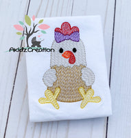 chicken embroidery design, sitting chicken embroidery design, girl chicken embroidery design, rooster embroidery design, sitting rooster embroidery design, animal embroidery design, barn animal embroidery design, farm animal embroidery design