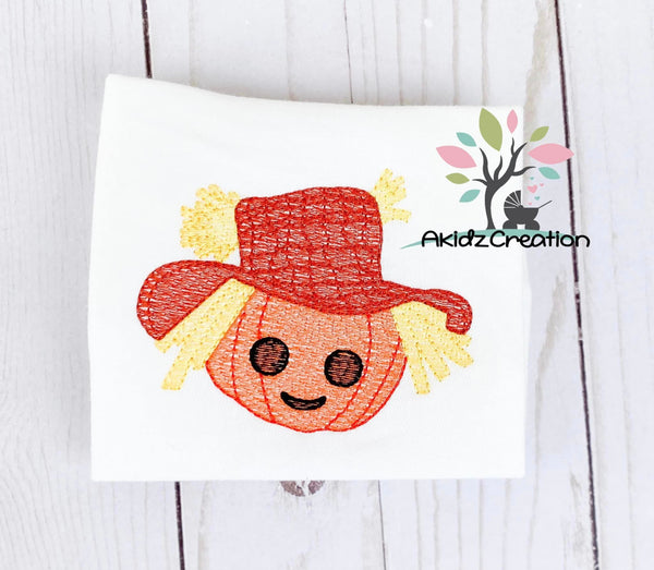 straw hat embroidery design, pumpkin embroidery design, straw hat pumpkin embroidery design, jack o lantern pumpkin embroidery design, fall embroidery design, thanksgiving embroidery design, halloween embroidery design