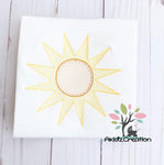 sketch sun embroidery design, sun embroidery design, sketch embroidery design