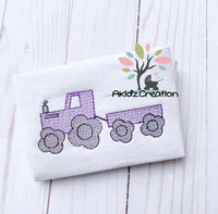 sketch embroidery design, sketch tractor embroidery design, farm embroidery design, farm tractor embroidery design, vehicle embroidery design, transportation embroidery design