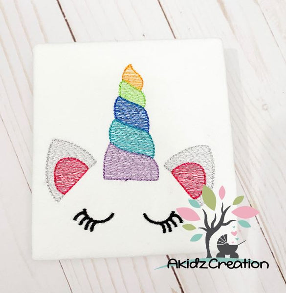 Unicorn Face Doodle Drawing Cute Colorful Stock Vector (Royalty Free)  1038339529 | Shutterstock