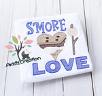 smore love embroidery design, smores embroidery design, marshmellow embroidery design, sketch embroidery design, sketch chocolate embroidery design, sketch emrboidery, camping embroidery design