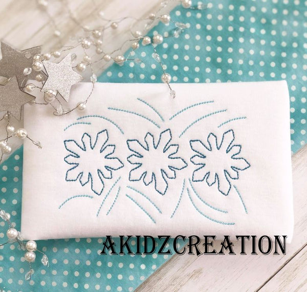 quick stitch embroidery, vintage stitch embroidery, snowflake embroidery, winter embroidery design, christmas embroidery design, akidzcreation