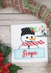 snowman embroidery design, snowman name box embroidery design, snowman monogram embroidery design, monogram embroidery design, holly embroidery design, christmas embroidery design, christmas applique, christmas snowman embroidery design