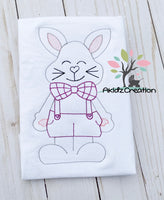 spring embroidery design, bunny embroidery design, spring bunny embroidery design, spring embroidery design, easter embroidery design, bunny in bow embroidery design, rabbit embroidery design, bunny embroidery design