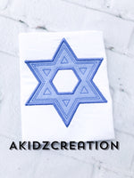 star of david applique, applique, Hanukkah embroidery design, star of david embroidery design, jewish emrboidery design
