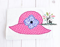 sun bonnet embroidery design, bonnet embroidery design, flower embroidery design