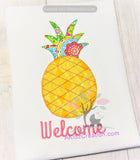 pineapple applique, blanket stitch applique, applique design