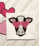 valentine embroidery design, valentine applique embroidery design, cow embroidery design, machine embroidery cow design, valentine cow embroidery design, cow applique, valentine embroidery design