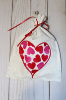in the hoop bag embroidery design, valentines bag embroidery design, in the hoop bag design