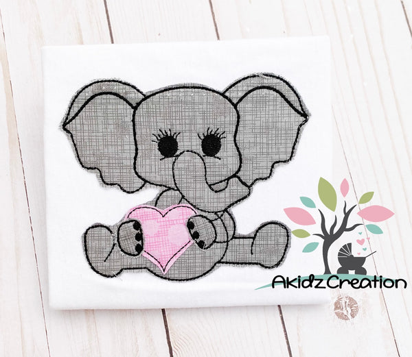 valentine elephant embroidery design, valentine embroidery design, elephant embroidery design, elephant embroidery design, elephant applique, machine embroidery elephant applique, machine embroidery elephant design
