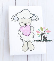 valentine embroidery design, valentine sheep embroidery design, valentine lamb embroidery design, lamb embroidery design, sheep embroidery design, heart embroidery design, valentine embroidery design, machine embroidery valentine design, sheep design