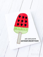 watermelon pop applique, watermelon applique, applique, embroidery, machine embroidery, watermelon pop embroidery, fruit embroidery, fruit applique, food applique, food embroidery