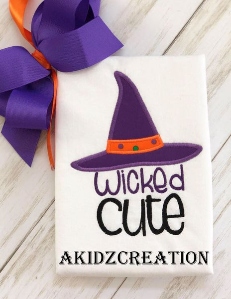 wickedly cute embroidery design, witch embroidery design, , halloween embroidery