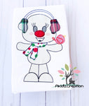 snowman applique, winter applique, christmas snowman embroidery design, cardinal bird embroidery design, snowman applique, snowman in ear muffs embroidery design