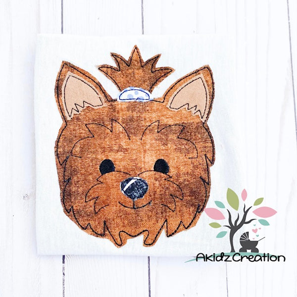 yorkie embroidery design, yorkshire terrier embroidery design, dog embroidery design, puppy embroidery design