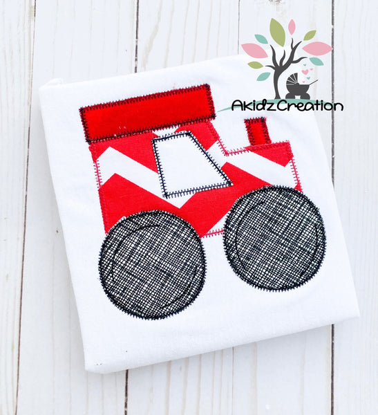 farm embroidery design, tractor embroidery design, tractor applique embroidery design, zig zag tractor applique, machine embroidery tractor design, machine embroidery applique, tractor applique,